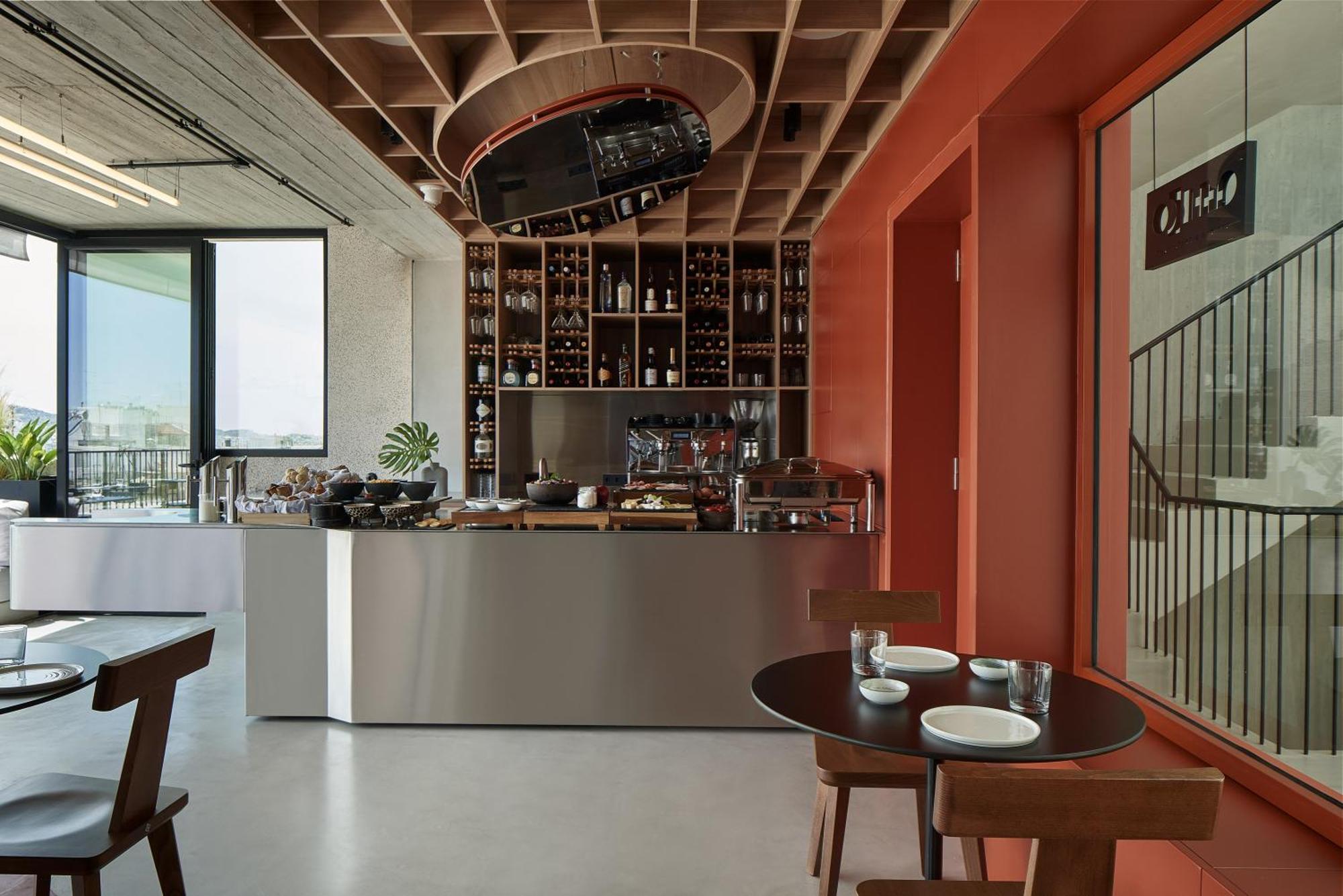 The Newel Psychiko Hotel Athena Bagian luar foto The kitchen at the restaurant