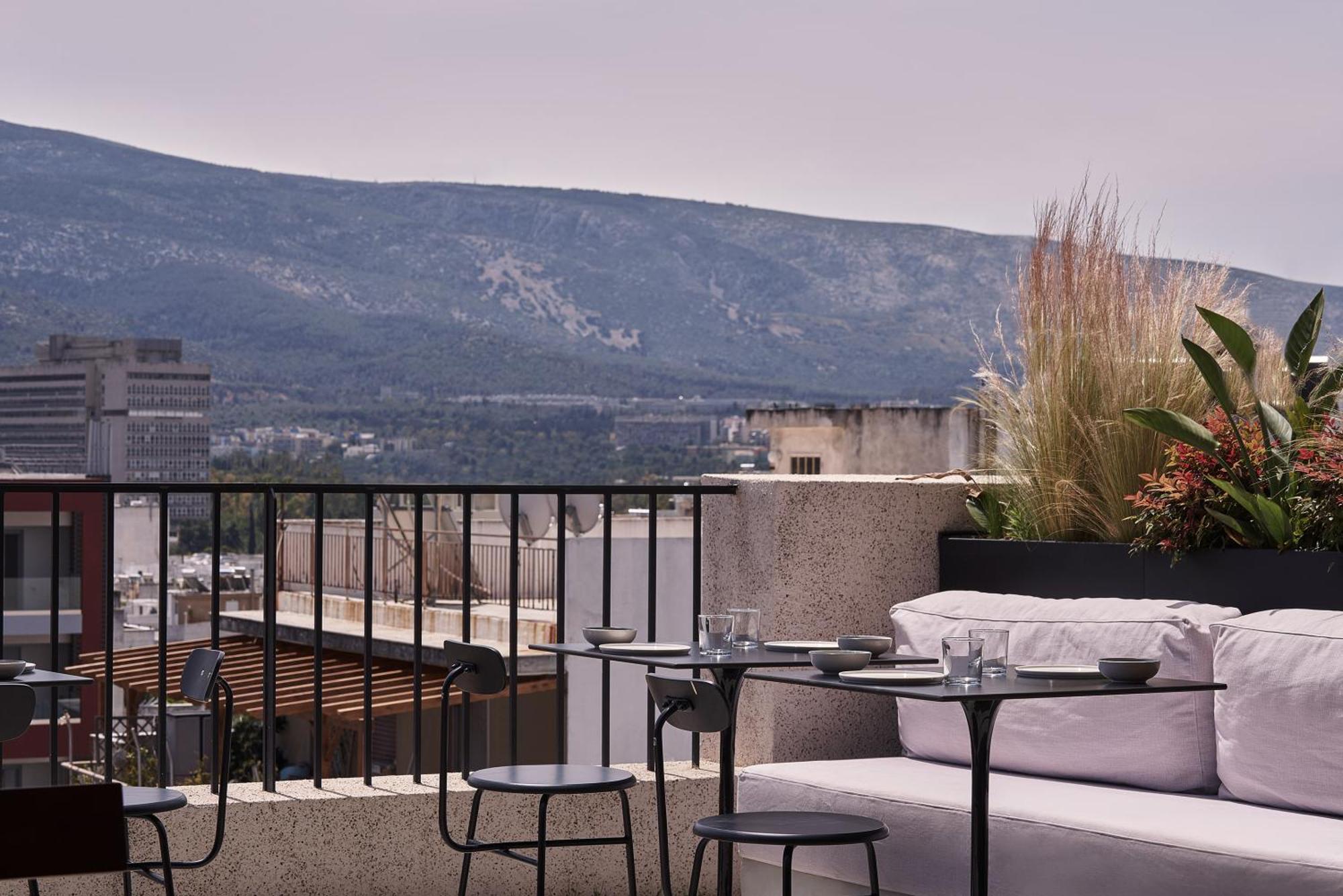 The Newel Psychiko Hotel Athena Bagian luar foto View from the rooftop